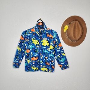 Kids Columbia Size XS Blue and Orange Fleece Jacket Unisex